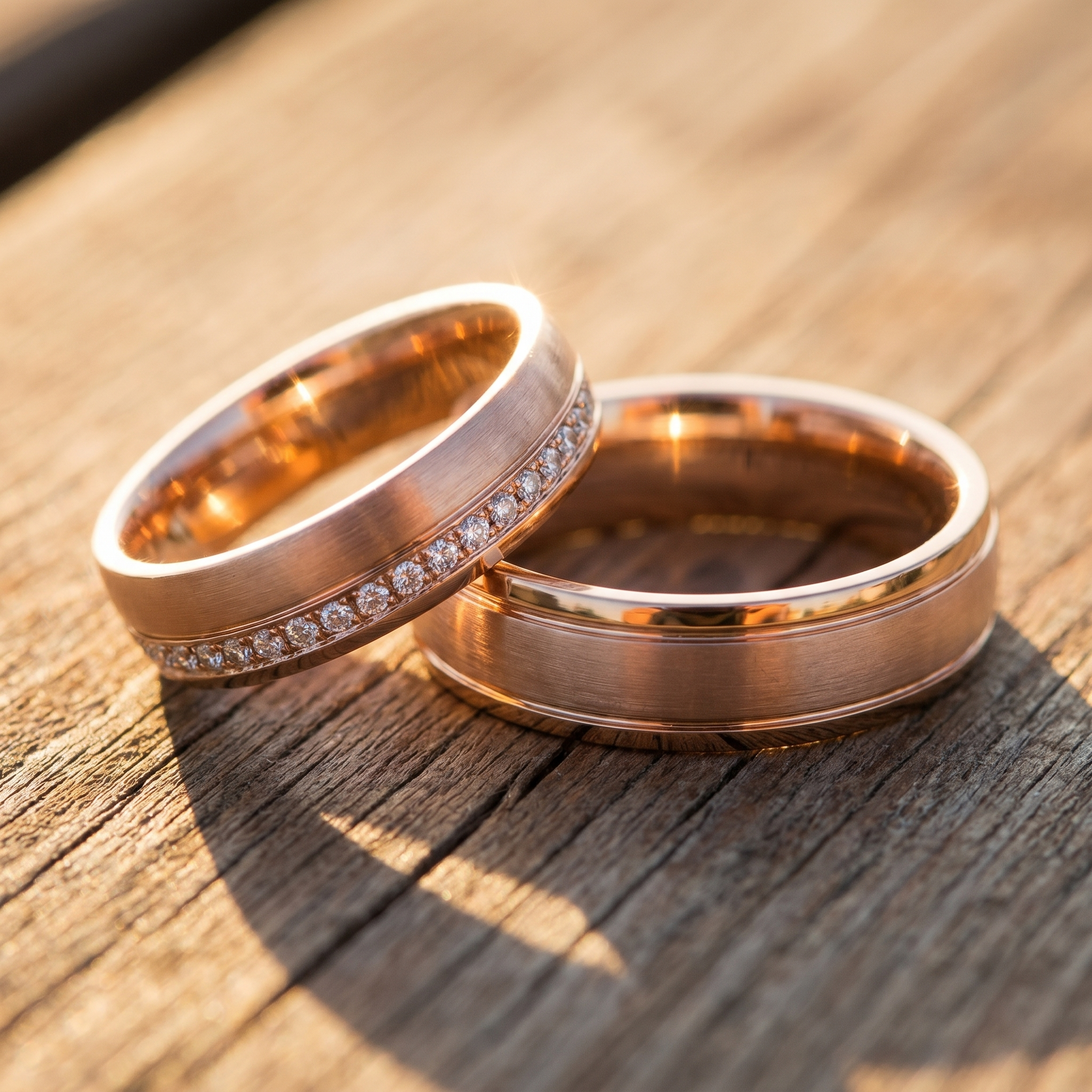 Goldeneringe Trauringe Rotgold