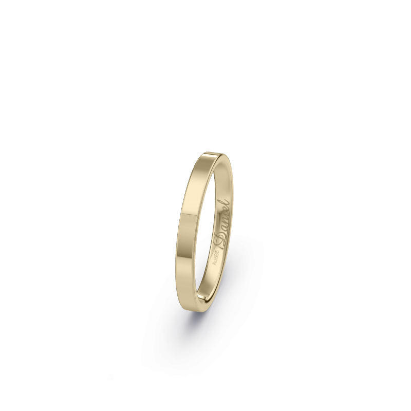 Hochwertige Trauringe aus Champagnergold 585. Die Oberfläche ist Poliert.
            Der Damenring hat einen Steinbesatz von 0 .