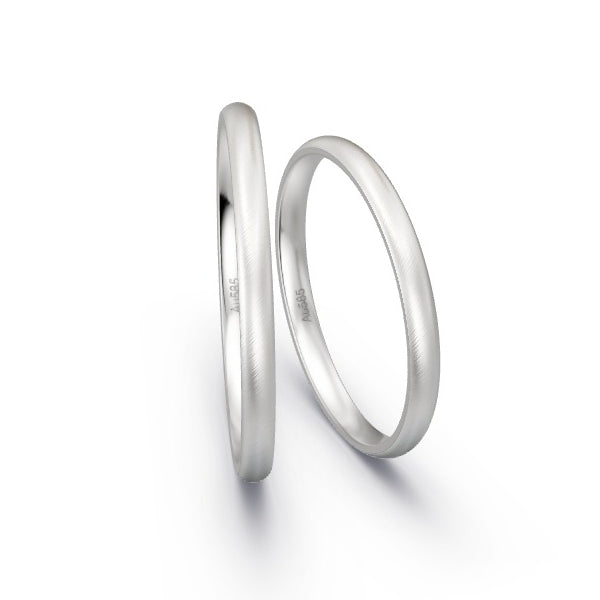 Trauringe Weissgold 585 ohne Steine GR15404