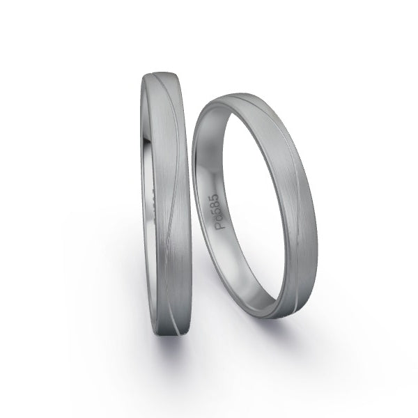 Trauringe Palladium 585 ohne Steine GR15866