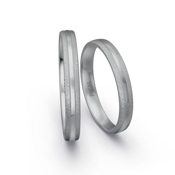 Trauringe Palladium 585 ohne Steine GR15886