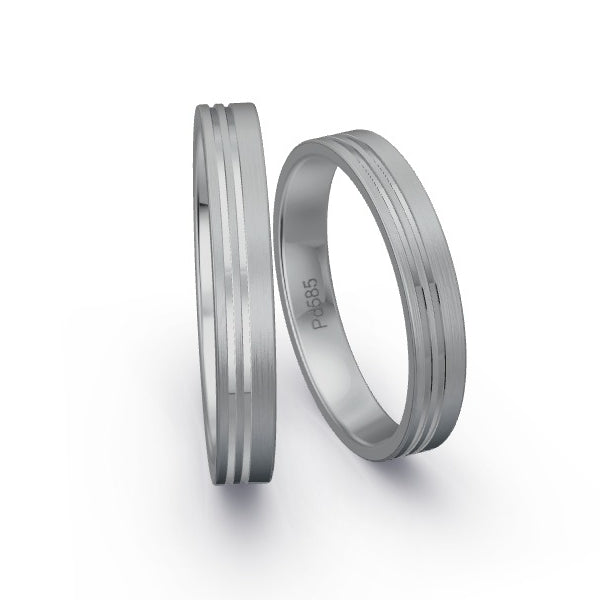 Trauringe Palladium 585 ohne Steine GR15914