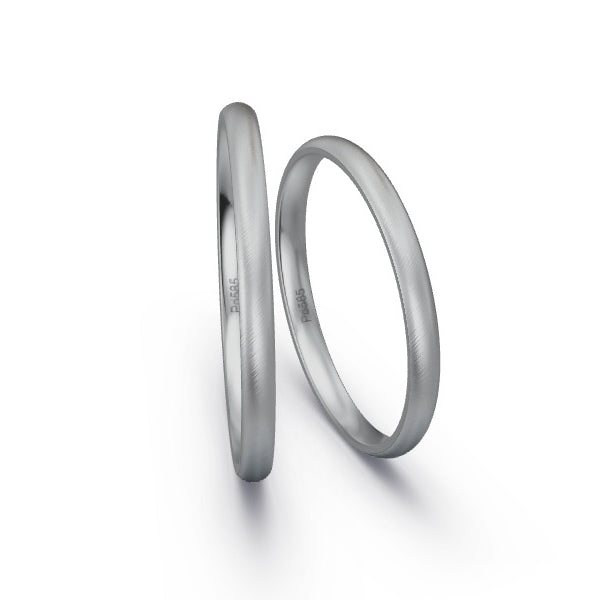 Trauringe Palladium 585 ohne Steine GR15932