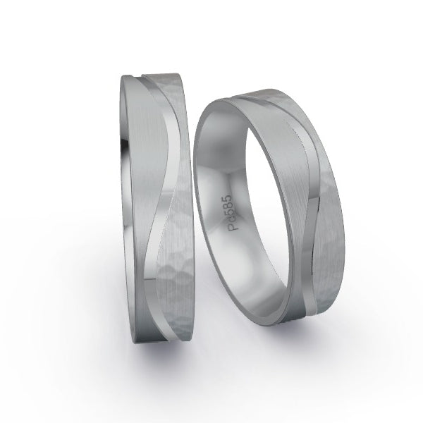 Trauringe Palladium 585 ohne Steine GR15940