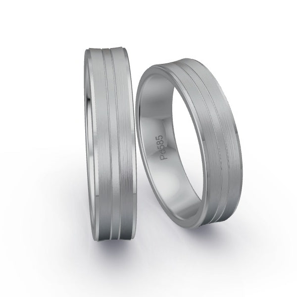 Trauringe Palladium 585 ohne Steine GR15944