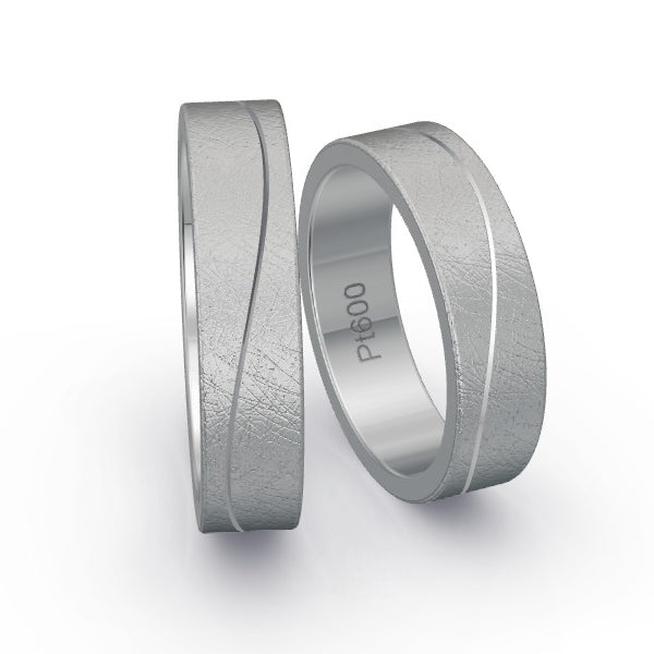 Trauringe Platin 600 mit 0.115 ct. Brillanten GR25906