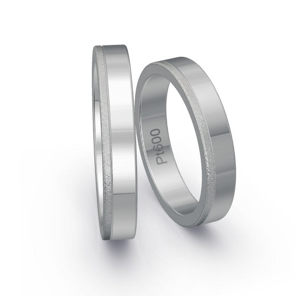 Trauringe Platin 600 mit 0.235 ct. Brillanten GR26057