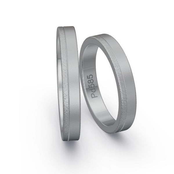Trauringe Palladium 585 mit 0.235 ct. Brillanten GR26103